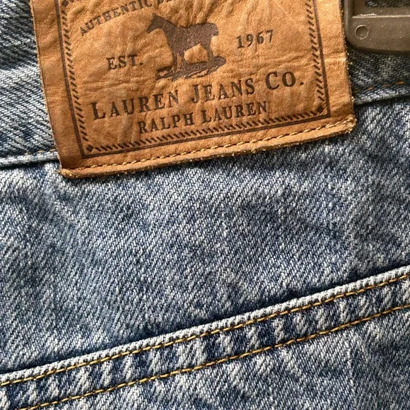 VTG Lauren Ralph Lauren Jeans Co Denim Skirt 8P 90s EUC - Picture 7 of 8